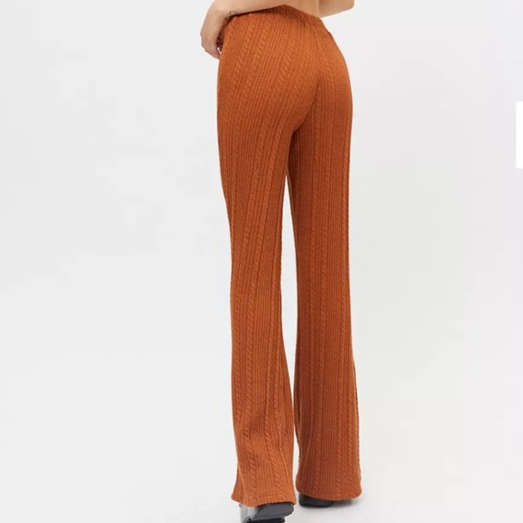 DAMSON MADDER Women's Warm Brown Orange Edie Soft Flare Pant Size 8 - Picture 2 of 11